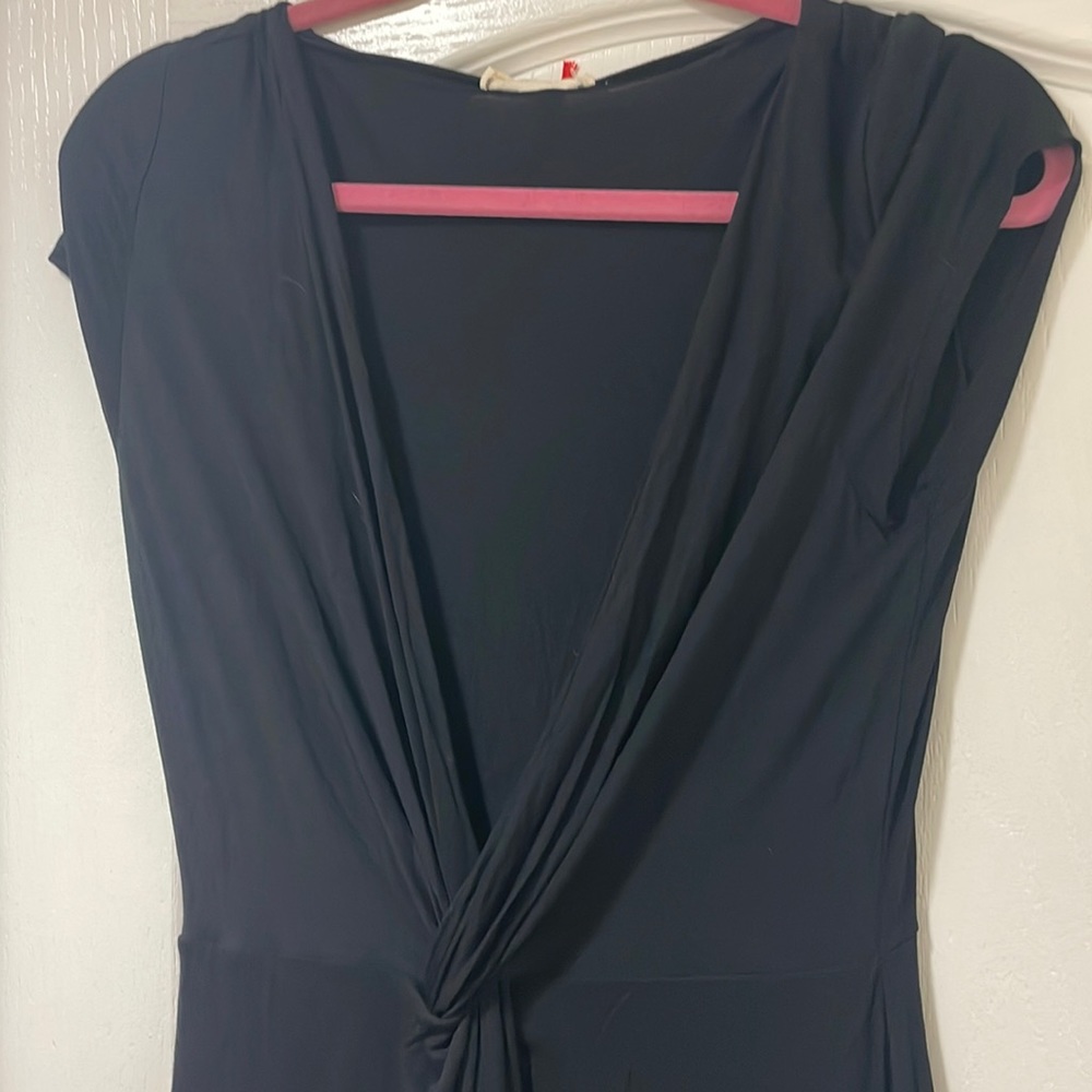 Black dress with twist front NWT